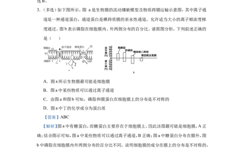 原创（新高考）2021届小题必练2细胞的结构和功能教师版_新高考复习资料_2021年新高考资料_2021届（新高考）高考生物小题必练_原创（新高考）2021届小题必练2细胞的结构和功能