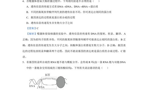 原创2021届小题必练13遗传信息的表达教师版_通用版（老高考）复习资料_2023年复习资料_专项复习_2023《微专题&middot;小练习》&middot;生物_模拟题_2021届小题优练-生物