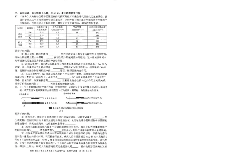 2026深圳二模生物试题_2024-2026高三（6-6月题库）_2026年04月高三试卷_260425广东省深圳市2026届高三下学期第二次调研考试（全科）（深圳二模）