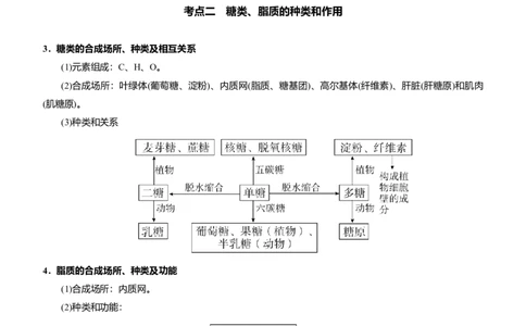 原创（新高考）2021届高考二轮精品专题一组成细胞的分子学生版_新高考复习资料_2021年新高考资料_2021届（新高考）生物二轮精品专题