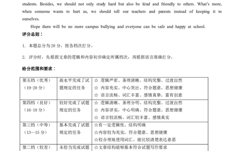 英语（重庆卷）（参考答案及评分标准）_初中全科电子版试卷练习试题_英语_2024中考模拟题英语(1)_三模（36套）_英语（重庆卷，含听力MP3）