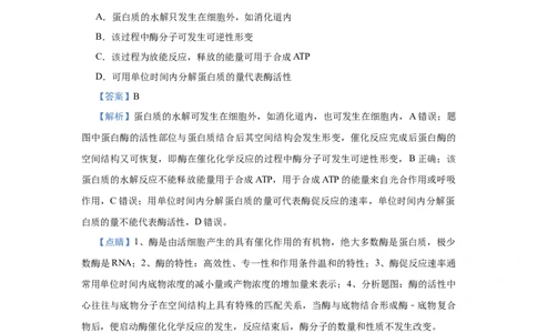 原创2021届小题必练4酶与ATP教师版_通用版（老高考）复习资料_2023年复习资料_专项复习_2023《微专题&middot;小练习》&middot;生物_模拟题_2021届小题优练-生物_原创2021届小题必练4酶与ATP