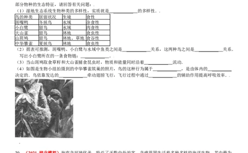 第二章认识生物的多样性真题模拟练-（人教版）（解析版）_初中全科电子版试卷练习试题_生物_生物8上练习_人教生物8年级上单元试卷48份