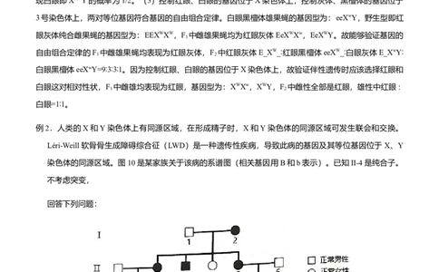 原创2021届高三大题优练4伴性遗传及人类遗传病教师版_通用版（老高考）复习资料_2023年复习资料_专项复习_2023《微专题&middot;小练习》&middot;生物_模拟题_2021届大题优练-生物