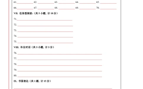 英语（陕西卷）（答题卡）_初中全科电子版试卷练习试题_英语_2024中考模拟题英语(1)_三模（36套）_英语（陕西卷）