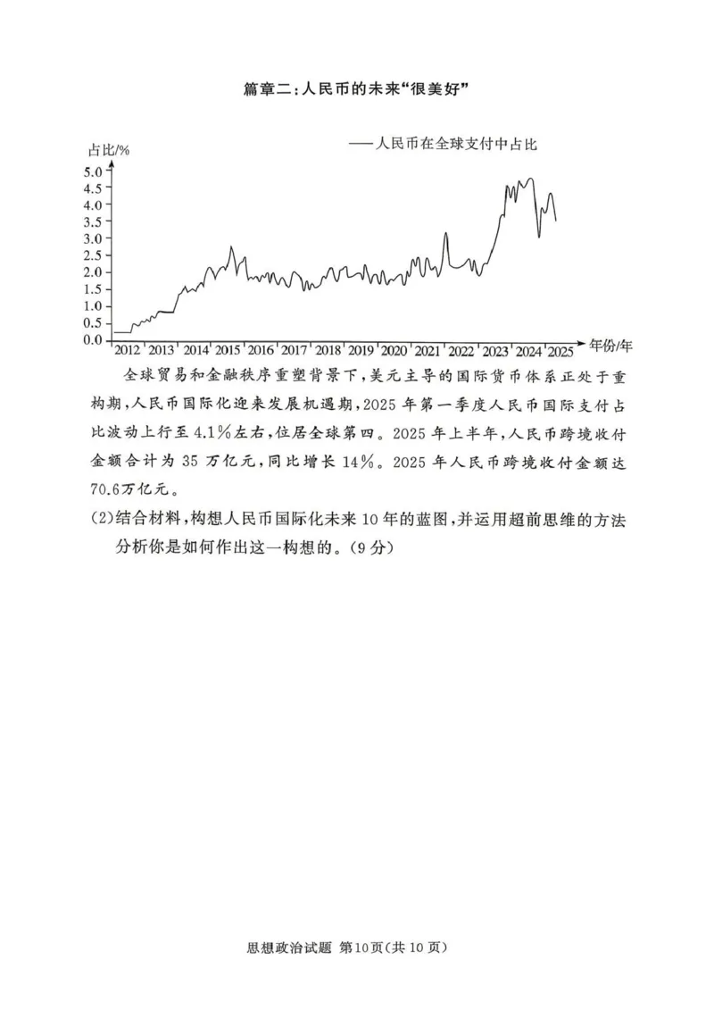 2025-2026学年高三下学期四月阶段检测政治_2024-2026高三（6-6月题库）_2026年04月高三试卷_260412河南省湘豫联盟2025-2026学年高三下学期四月阶段检测（全科）