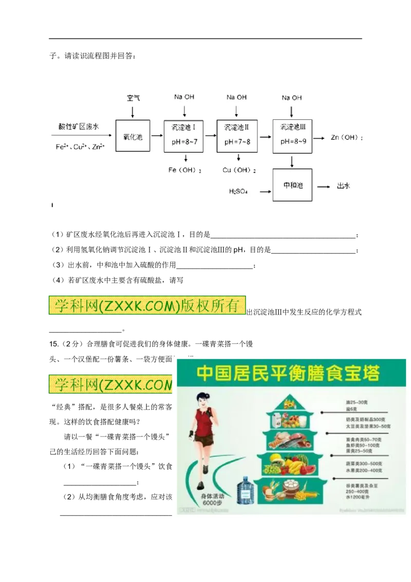 2015山东济宁化学试卷+答案(word整理版)_山东历年中考真题_山东省历年中考真题2013~2024_初中化学历年真题（2013-2024）