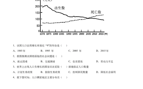 第四章居民与聚落（提分小卷）-单元测试2021-2022学年七年级地理上册尖子生选拔卷（人教版）（原卷版）_初中全科电子版试卷练习试题_地理_人教地理7上试题试卷_第3套单元测试