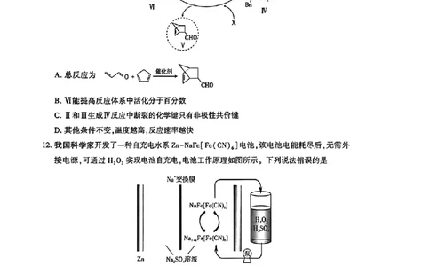 2026年普通高考四月适应性检测理综_2024-2026高三（6-6月题库）_2026年04月高三试卷_260410新疆2026届高三下学期四月适应性检测（全科）