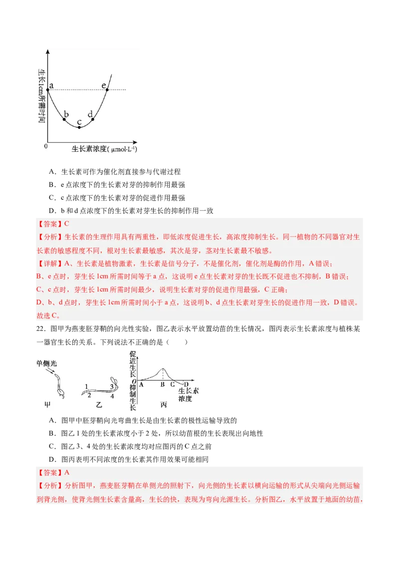 单元检测卷08稳态与调节（解析版）_2025年新高考资料_一轮复习_2025年高考生物一轮复习考点通关卷（新高考通用）