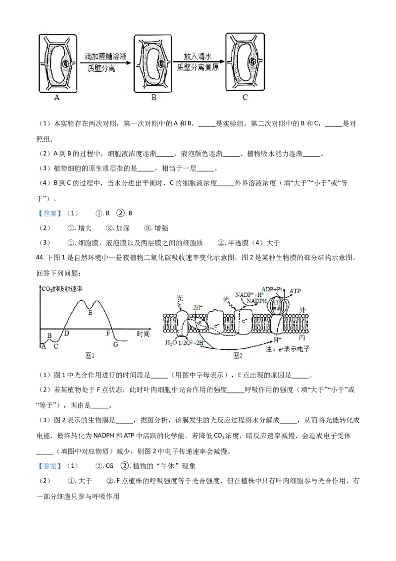四川省成都市蓉城名校联盟2021-2022学年高二下学期期末联考试题+生物+Word版含答案_生物高考模拟题_老高考_2023年