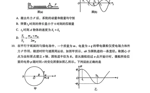 2026年全市高三（3月）模拟考试物理_2024-2026高三（6-6月题库）_2026年03月高三试卷_260322湖北省黄石市2026年全市高三（3月）模拟考试（全科）