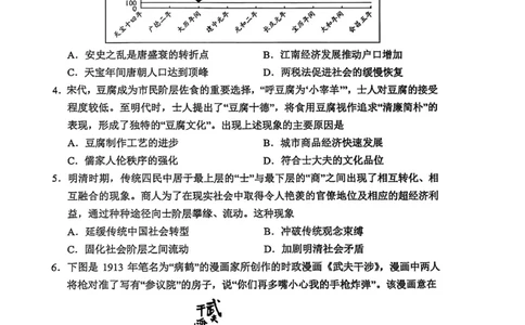 2026届海南省文昌中学、海口市第一中学、海南中学、琼海市嘉积中学高三下学期联考（二模）历史试题（图片版，无答案）_2024-2026高三（6-6月题库）_2026年03月高三试卷