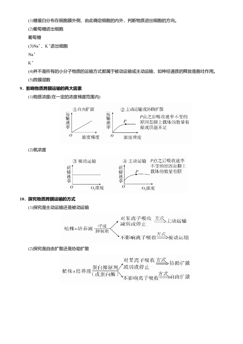 原创（新高考）2021届高考二轮精品专题二细胞的基本结构、细胞的物质输入和输出学生版_新高考复习资料_2021年新高考资料_2021届（新高考）生物二轮精品专题