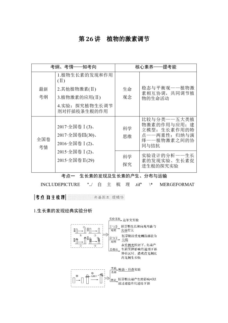 必修三第八单元第26讲_新高考复习资料_2022年新高考复习资料_2022年一轮复习最新版_1.2022年高考生物一轮复习全国通用版_2022年新高考生物一轮复习讲义（最新版）_赠送word习题库
