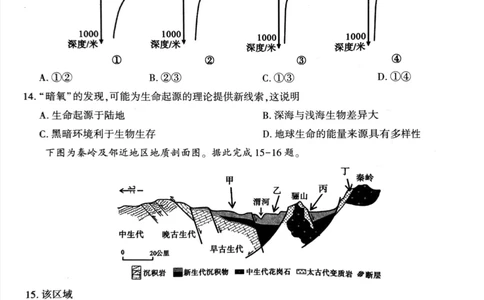 地理试题_2024-2026高三（6-6月题库）_2026年03月高三试卷_260321河南省2026年五市高三3月第一次质量检测（全科）_2026届河南高三五市一模质量监测地理