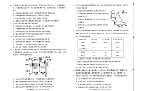 赤峰市2026年高三3&middot;20模拟测试生物_2024-2026高三（6-6月题库）_2026年03月高三试卷_260328内蒙古赤峰市2026年高三3&middot;20模拟测试（全科）