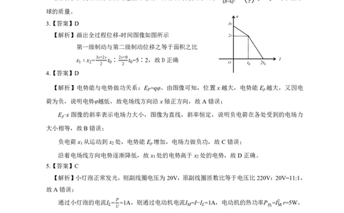 达州市普通高中2026届第二次诊断测试物理答案详解_2024-2026高三（6-6月题库）_2026年04月高三试卷_260420四川省达州市普通高中2026届第二次诊断测试（达州二诊）（全科）