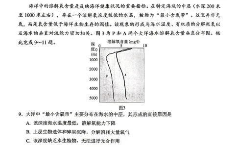 山东省2026届普通高中学业水平4月调研地理试卷（含答案）_2024-2026高三（6-6月题库）_2026年04月高三试卷_260405山东省2026年普通高中学业水平4月调研