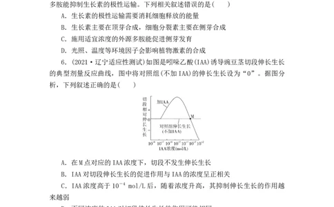夯基提能练28植物的激素调节-备战2023高考生物一轮复习夯基提能练（全国通用）（解析版）_通用版（老高考）复习资料_2023年复习资料_一轮复习