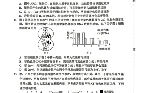 生物试卷-2026年黑龙江省哈尔滨市高考第一次模拟考试_2024-2026高三（6-6月题库）_2026年04月高三试卷_260411黑龙江省哈尔滨市2026届高三下学期第一次模拟考试（全科）