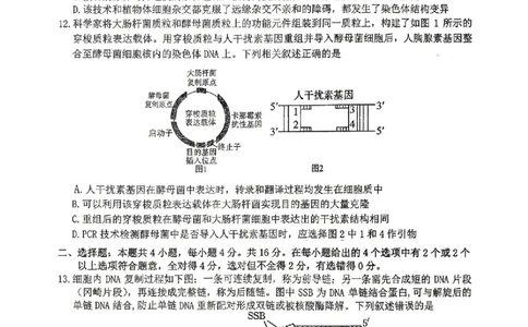萍乡市2025-2026学年度高三二模考试生物试题卷+答案_2024-2026高三（6-6月题库）_2026年04月高三试卷_260423江西省萍乡市2026年萍乡市高三年级第二次模拟考试(全科）