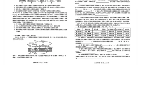 安徽省铜陵、黄山、宣城（三市二模）2026届高三4月份质量检测（全）-生物试题_2024-2026高三（6-6月题库）_2026年04月高三试卷