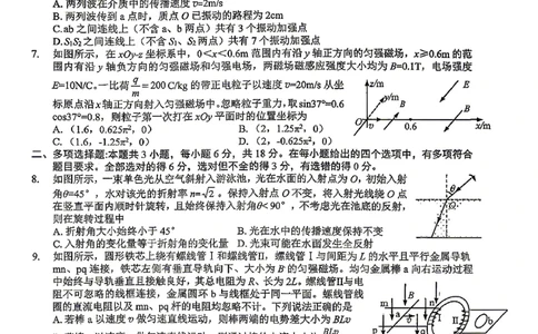 泸州市高2023级高三质量监测试题物理_2024-2026高三（6-6月题库）_2026年04月高三试卷_260427四川省泸州市高2023级高三质量监测试题（泸州三诊）（全科）
