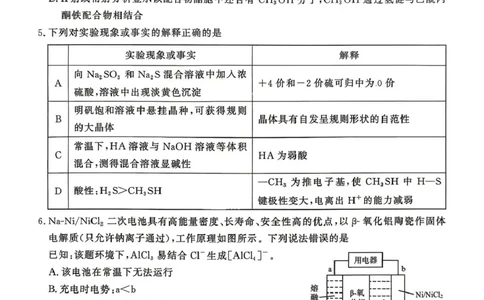 山东省2026年4月高三核心素养评估检测化学试题_2024-2026高三（6-6月题库）_2026年04月高三试卷_260409山东省2026年4月高三核心素养评估检测（全科）