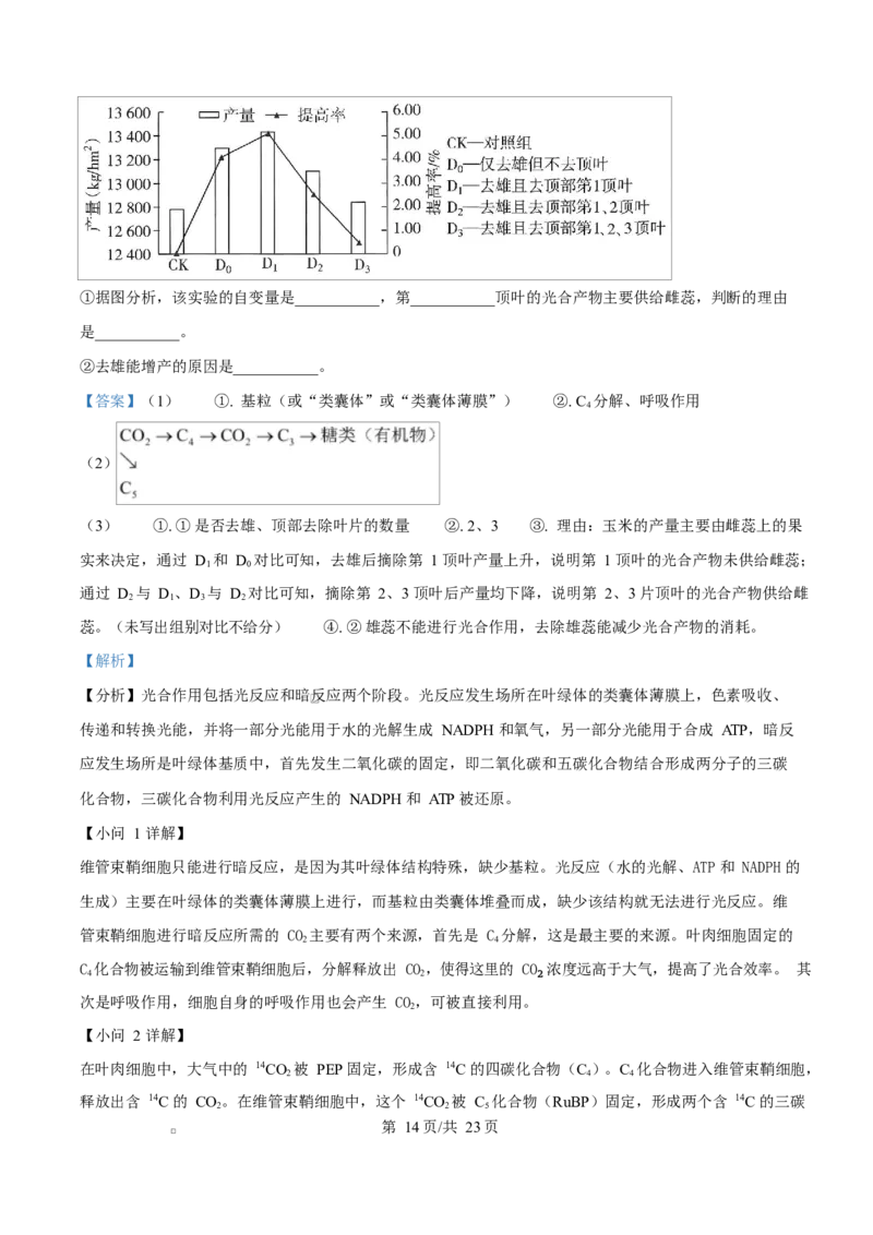河北衡水市桃城区河北衡水中学2025-2026学年度高三年级下学期综合素质评价三生物学科Word版含解析_2024-2026高三（6-6月题库）_2026年04月高三试卷