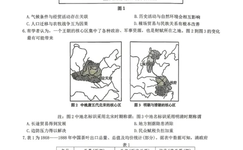 历史试题_2024-2026高三（6-6月题库）_2026年04月高三试卷_2604152026届湖南师范大学附属中学高三模拟卷(一)（全科）_湖南师大附中2026届高三4月高考模拟考试（一）历史