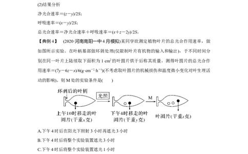 微专题5　三率测定的6种实验模型_新高考复习资料_2023年新高考复习资料_一轮复习_2023年新高考大一轮复习讲义_2023年高考生物一轮复习讲义（新人教新高考）_赠补充习题