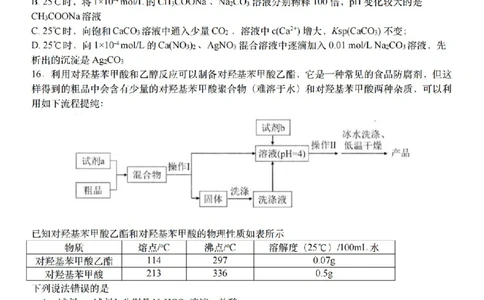 化学卷-2604天域协作体_2024-2026高三（6-6月题库）_2026年04月高三试卷_2604242026年天域全国名校协作体高三4月联考（全科）