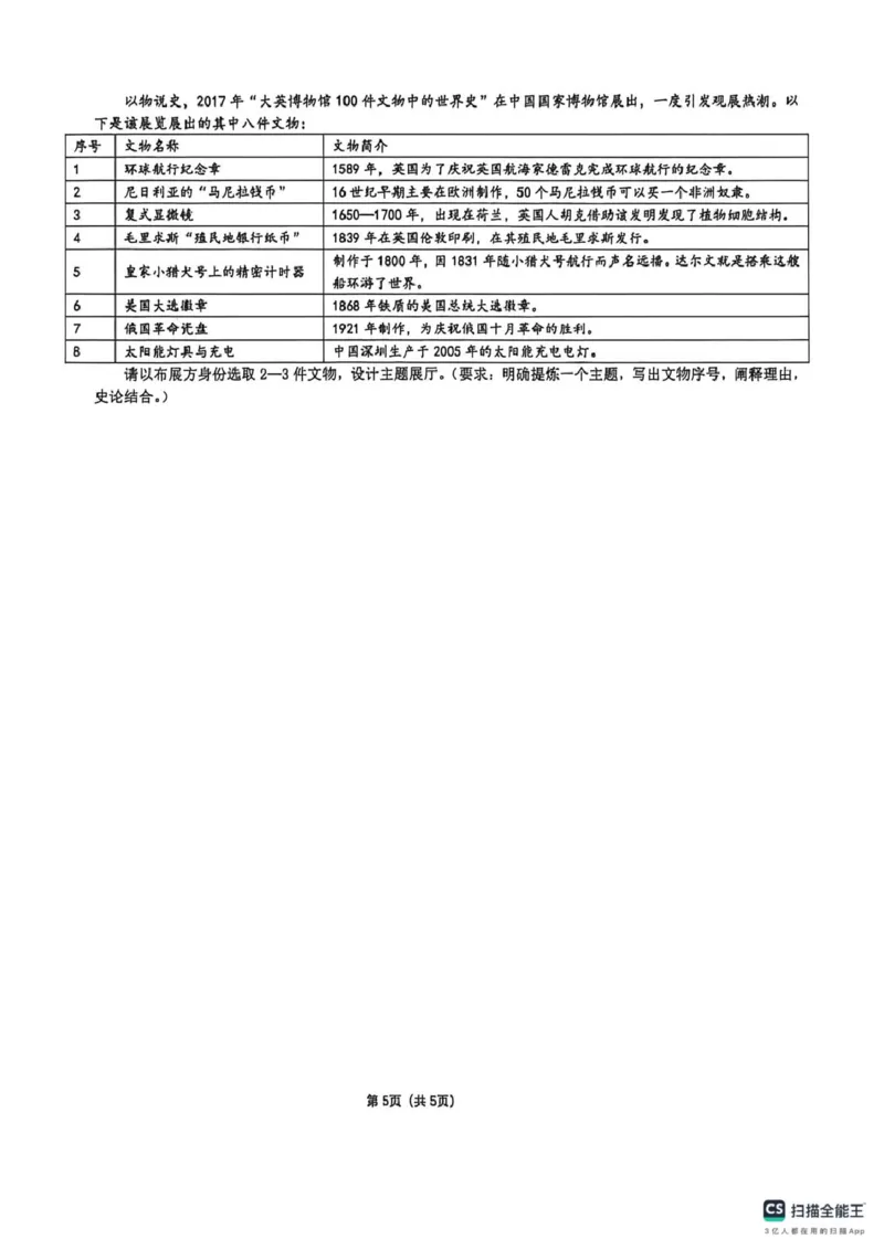 山大附中高三历史试题(1)_2024-2026高三（6-6月题库）_2026年04月高三试卷_260415山西大学附属中学校2025-2026学年高三下学期4月阶段检测（全科）