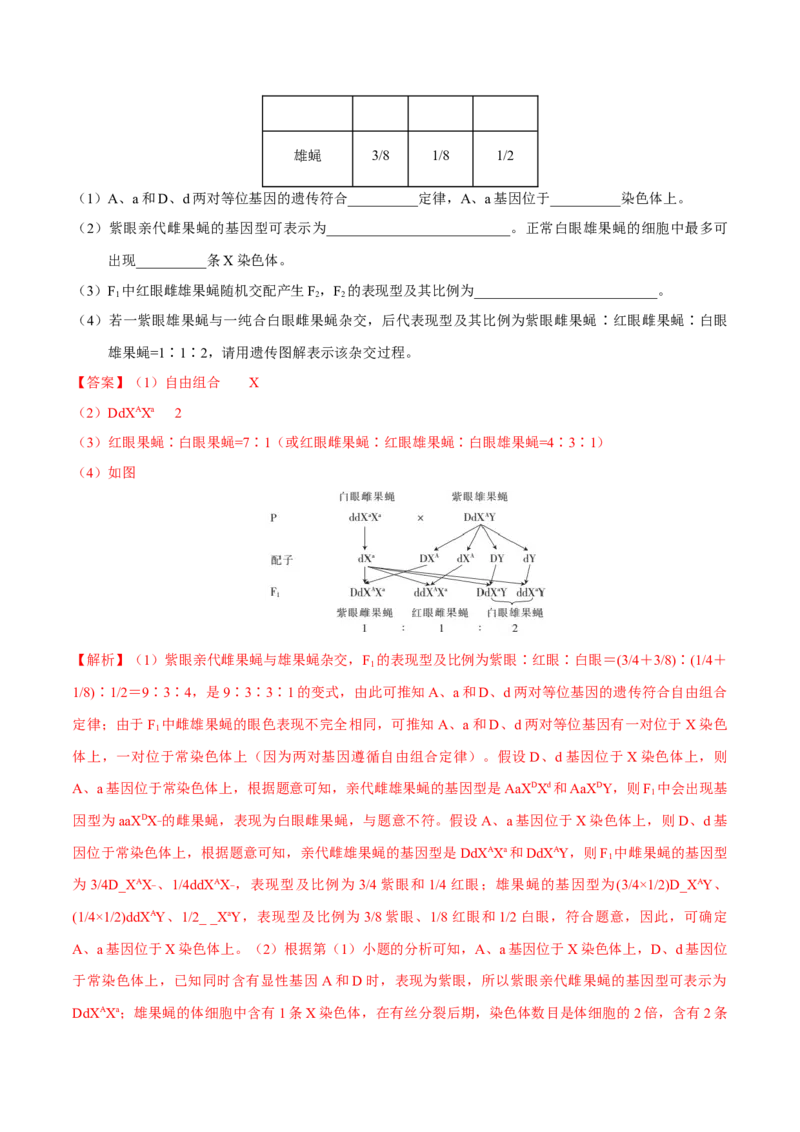 押新课标全国卷第32题-备战2021年高考生物临考题号押题（新课标卷）（解析版）_新高考复习资料_2021年新高考资料_备战2021年高考生物临考题号押题（新课标卷）