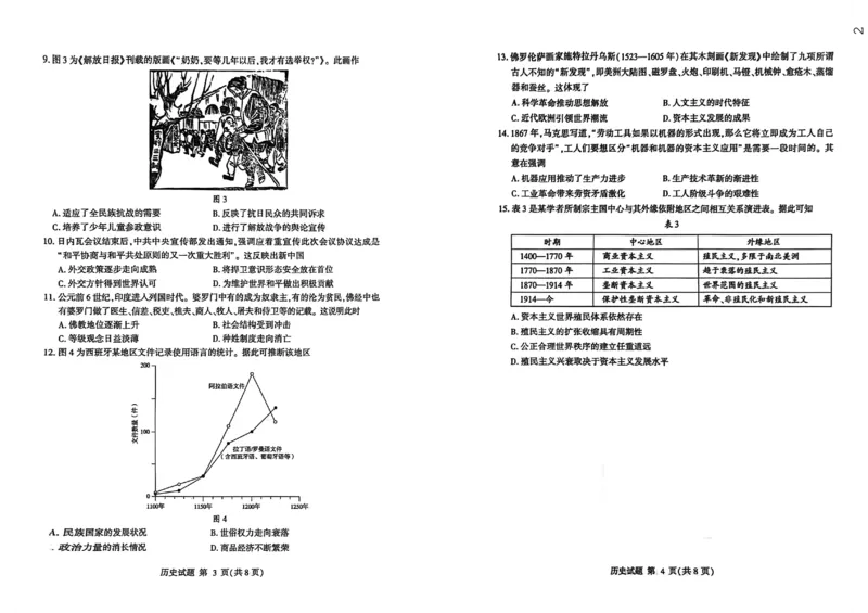 26临沂一模-历史试题_2024-2026高三（6-6月题库）_2026年03月高三试卷_260312山东省临沂市2026年3月高三模拟考试（临沂一模）（全科）