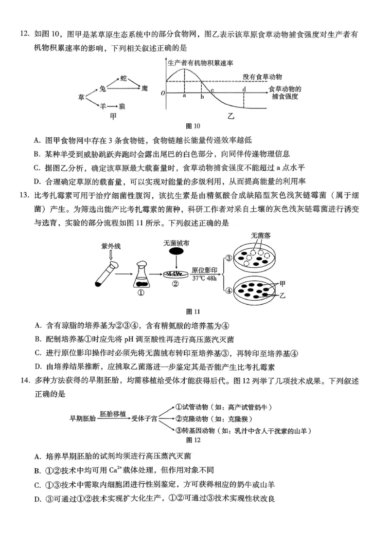 巴蜀中学2026届高考适应性月考卷（七）生物_2024-2026高三（6-6月题库）_2026年03月高三试卷_260324重庆市巴蜀中学2026届高考适应性月考卷（七）（全科）