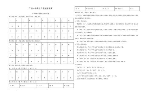 山东省东营市2026届高三年级第一次诊断性测试日语答案_2024-2026高三（6-6月题库）_2026年03月高三试卷_260310山东省东营市2026届高三年级第一次诊断性测试（东营一模）（全科）