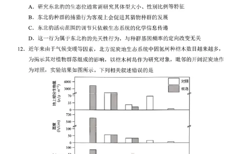 东北三省三校2026届高三下学期第二次模拟考试生物_2024-2026高三（6-6月题库）_2026年04月高三试卷_260403东北三省三校2026届高三下学期第二次模拟考试（全科）