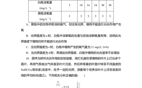 夯基提能练10光合作用与细胞呼吸的综合运用-备战2023高考生物一轮复习夯基提能练（全国通用）（解析版）_通用版（老高考）复习资料_2023年复习资料_一轮复习