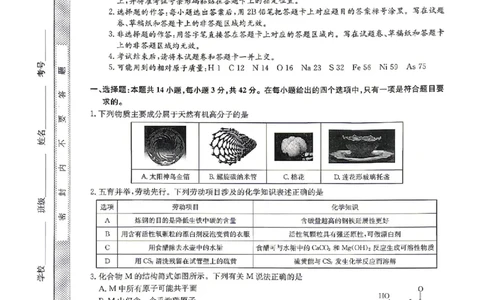 化学试题_2024-2026高三（6-6月题库）_2026年04月高三试卷_260408九师联盟2025-2026学年高三核心模拟卷中（六）（全科）_九师联盟2025-2026学年高三核心模拟卷中（六）化学