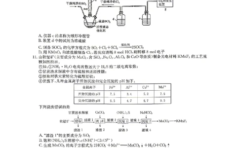 化学试题_2024-2026高三（6-6月题库）_2026年04月高三试卷_260408九师联盟2025-2026学年高三核心模拟卷中（六）（全科）_九师联盟2025-2026学年高三核心模拟卷中（六）化学