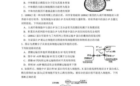 成都市第七中学2025~2026学年度下期高2026届二诊模拟考试生物_2024-2026高三（6-6月题库）_2026年03月高三试卷_260313四川省成都市第七中学2025~2026学年度下期高2026届二诊模拟考试（全科)