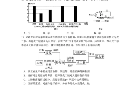成都市第七中学2025~2026学年度下期高2026届二诊模拟考试生物_2024-2026高三（6-6月题库）_2026年03月高三试卷_260313四川省成都市第七中学2025~2026学年度下期高2026届二诊模拟考试（全科)