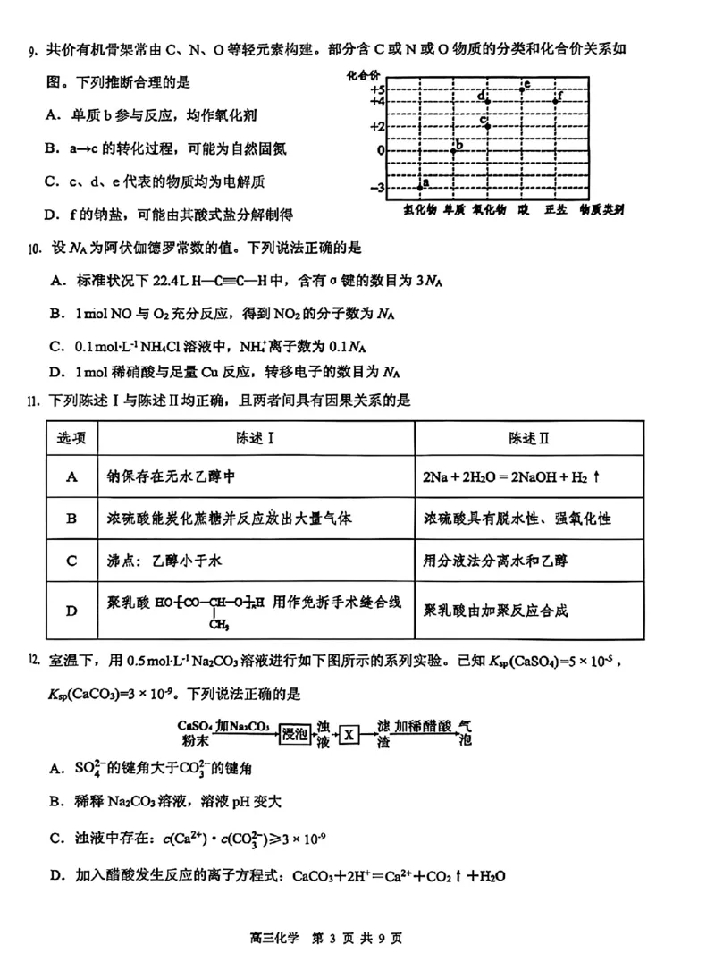东莞市2026年高三年级模拟考试化学_2024-2026高三（6-6月题库）_2026年03月高三试卷_260330广东省东莞市2026年高三年级模拟考试（东莞一模）（全科）