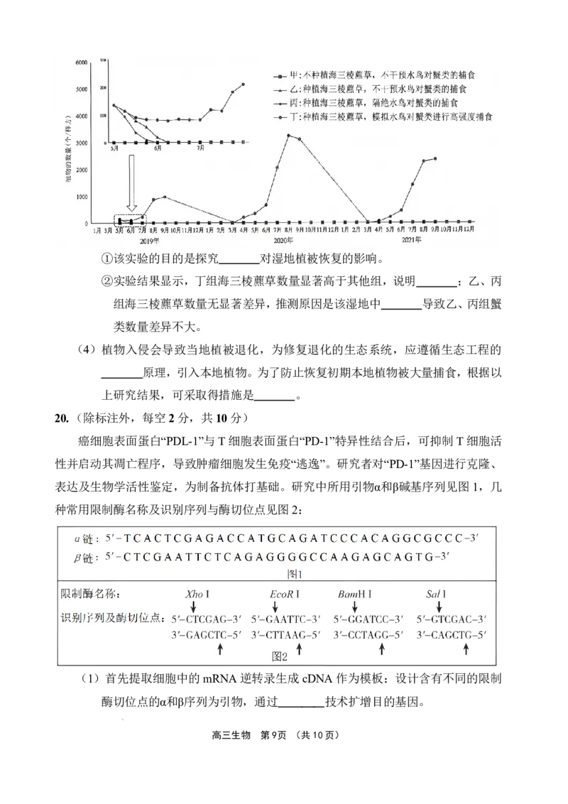 文昌中学2025一2026学年度第二学期高三第一次月考试题生物_2024-2026高三（6-6月题库）_2026年03月高三试卷_260318海南省文昌中学2025一2026学年度第二学期高三第一次月考试题（全科）