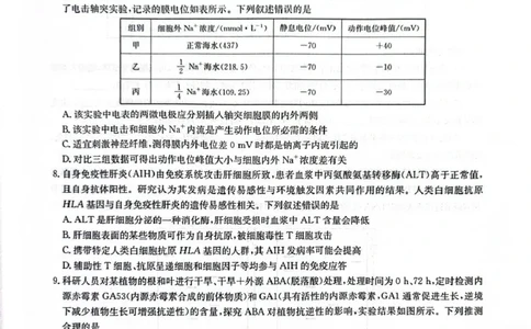 CamScanner华大新高考联盟高三4月联考生物试题_2024-2026高三（6-6月题库）_2026年04月高三试卷_260430华大新高考联盟2026届高三下学期4月联考（全科）