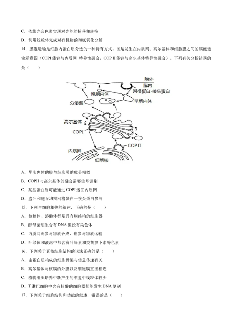 押新课标全国卷第1题-备战2021年高考生物临考题号押题（新课标卷）（原卷版）_新高考复习资料_2021年新高考资料_备战2021年高考生物临考题号押题（新课标卷）