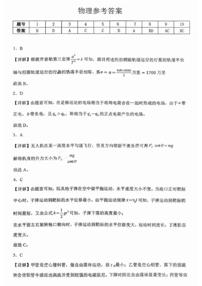 江西省五市十校协作体2025-2026年高三下第二次联考物理试卷（含答案）_2024-2026高三（6-6月题库）_2026年03月高三试卷_260329江西省五市十校协作体2026届高三3月第二次联考（全科）