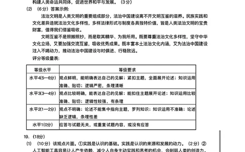南宁市2026届普通高中毕业班第二次适应性测试政治答案_2024-2026高三（6-6月题库）_2026年03月高三试卷_260327广西南宁市2026届普通高中毕业班第二次适应性测试（全科）